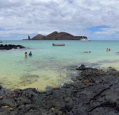 Paisagem da Baía de Sullivan, Ilha Bartolomé.