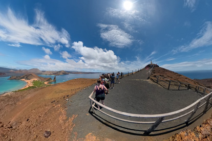 Mirante na Ilha Bartolomé.