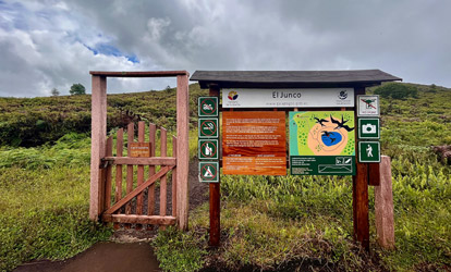 Entrada da Lagoa El Junco.