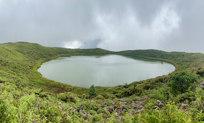 Lagoa El Junco Ilha San Cristobal.