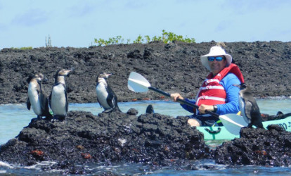 Caiaque na Ilha Isabela.