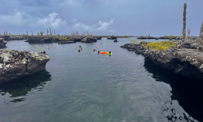 Snorkeling em Los Túneles da Ilha Isabela.